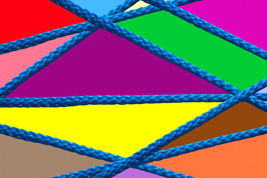 Multicolored modern art
