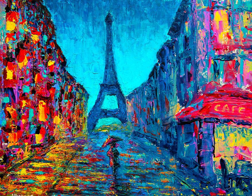 Paris Street Art Painting