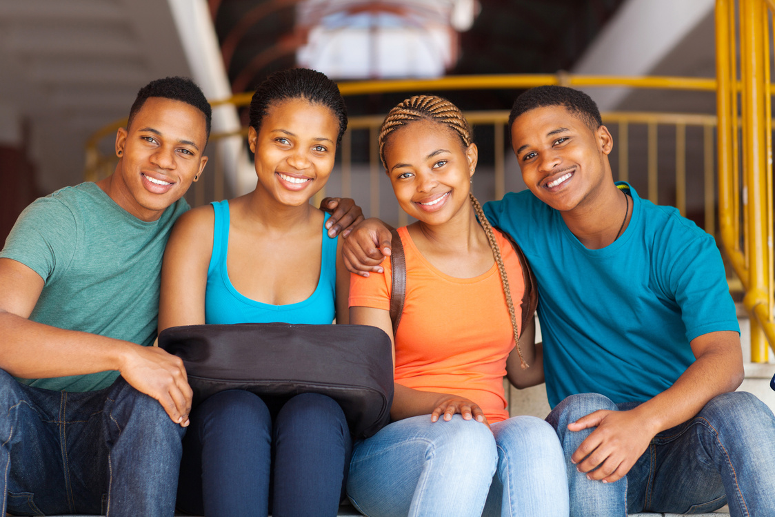 group of african american students