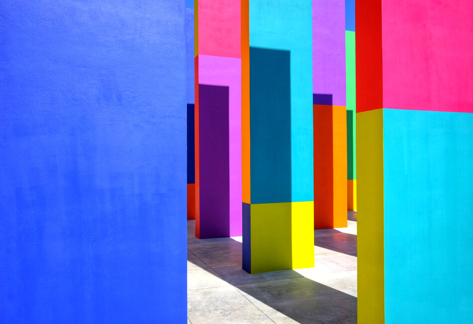 multicolor modern architecture