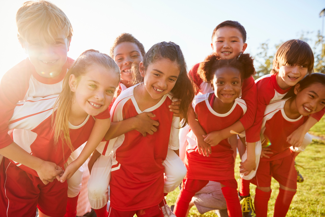 Kids in Elementary School Sports Team