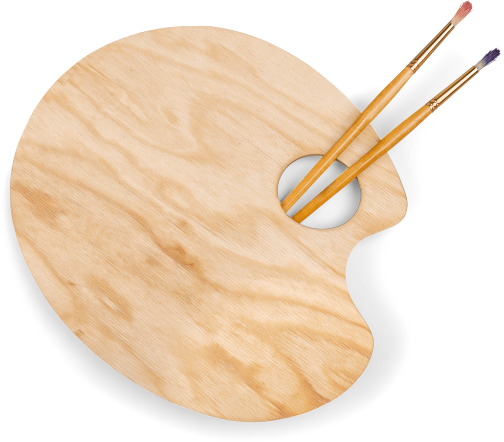 Wooden Art Palette  
